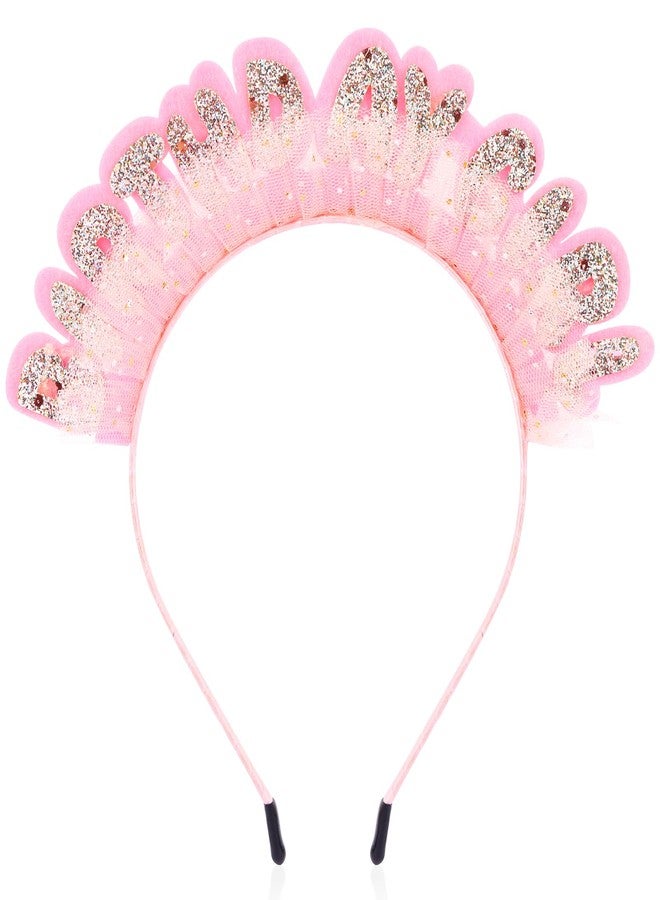 Vovii Birthday Girl Headband Princess Crown for Women Girls, Happy Birthday Headband for Hair Accessories - Image 1